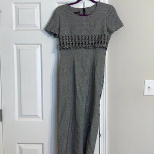 My Michelle Black and White Hounds Tooth Dress